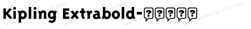 Kipling Extrabold字体转换